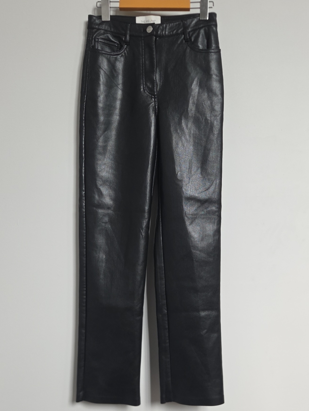 Wilfred Black Faux Leather Women's Jeans - Classic Straight Leg